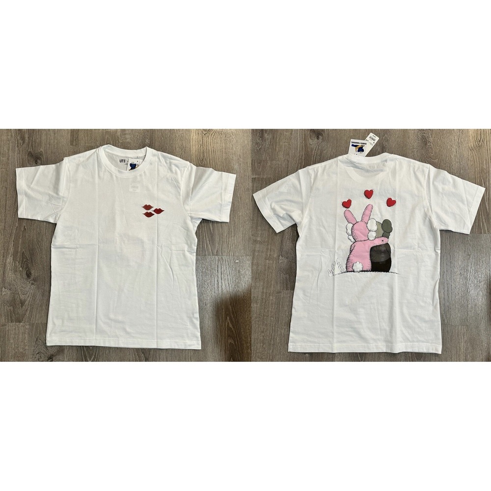 UNIQLO KAWS + Warhol T-Shirt Men's‎ Medium UT White Crew Neck 476350 Tee Shirt
